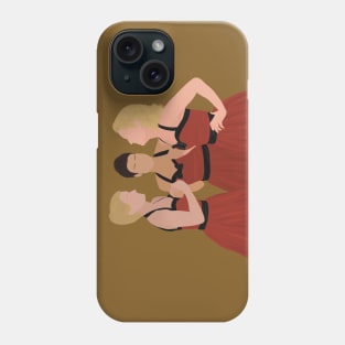 Glee The Unholy Trinity Quinn Brittany And Santana Red Dress Outfit Phone Case