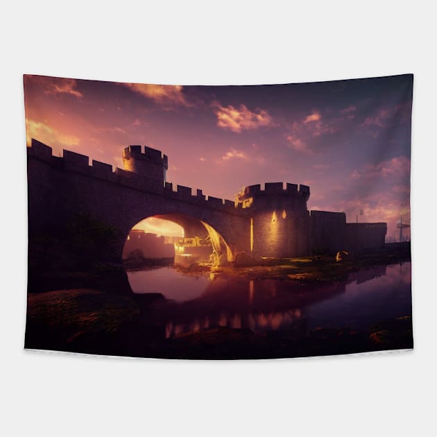 Fortress Tapestry by David Kincaid Art