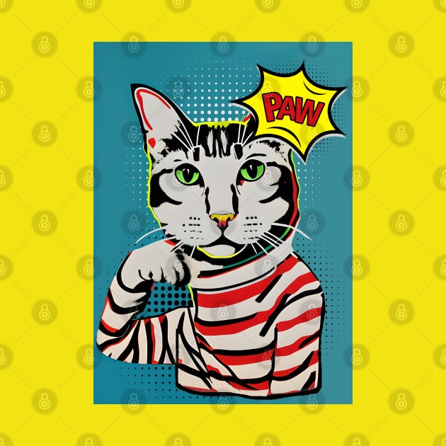 Pop Art Cat inspired by Andy Warhol by PetODesigns