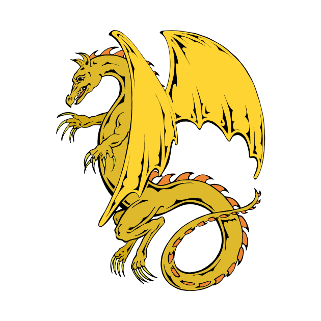 Golden Dragon by artfulfreddy