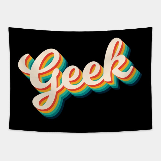 Geek - Geek Retro Tapestry by Kudostees