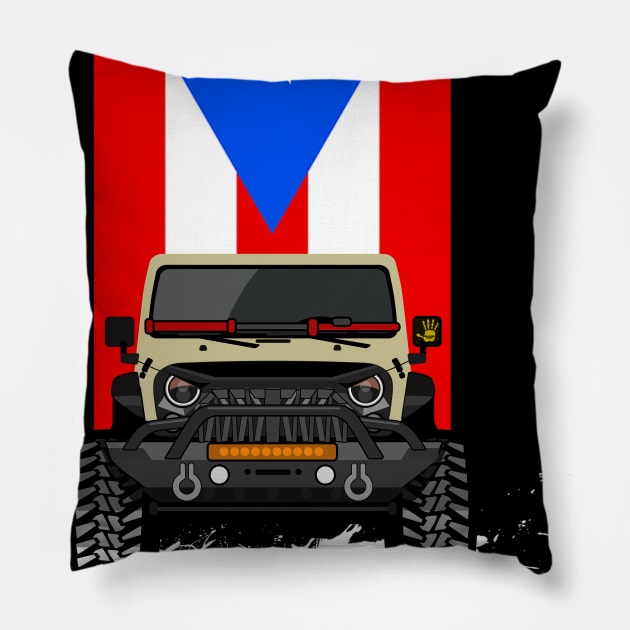 Puerto rico Pillow by sojeepgirl