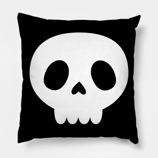 Big Skull Pillow by Spatski