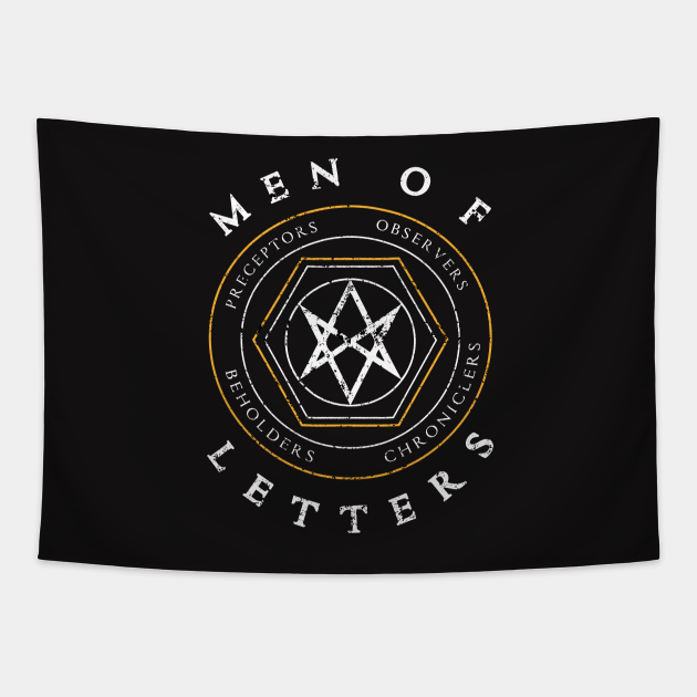 Men Of Letters SPN Supernatural Tapestry TeePublic
