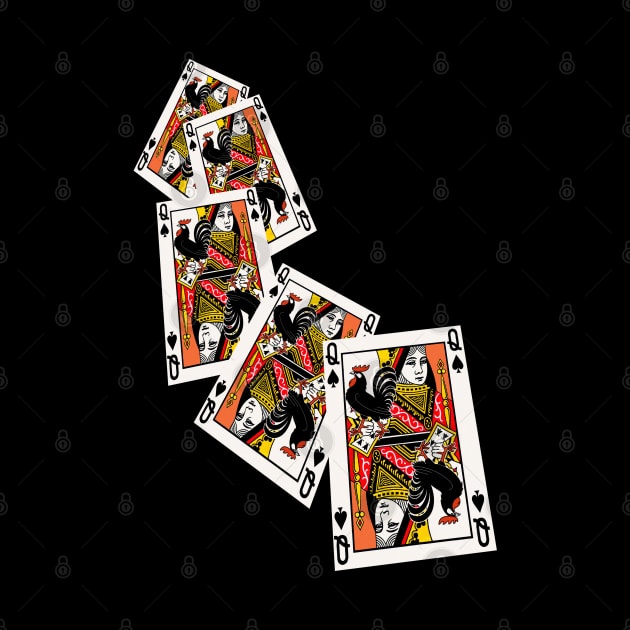 5 card Queen Of Spades by Vixen Games