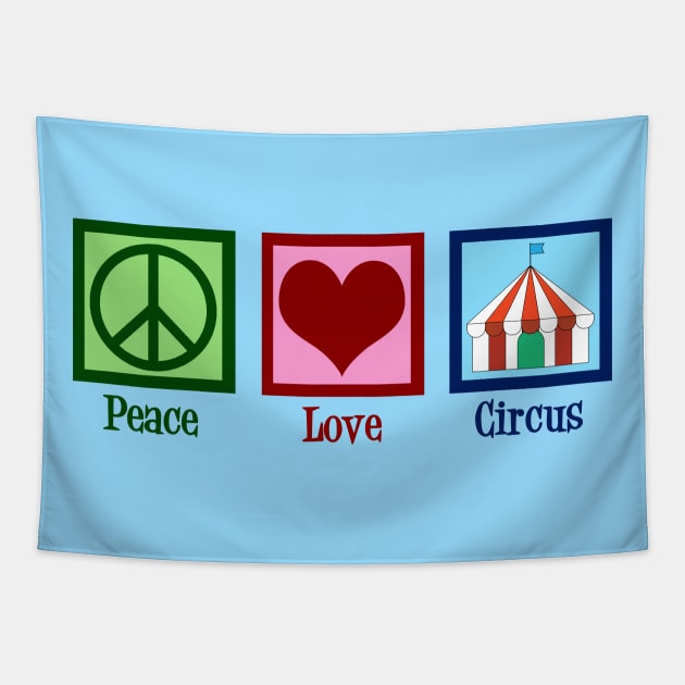 Peace Love Circus Tapestry by epiclovedesigns