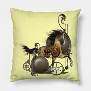 Wonderful steampunk horse Pillow