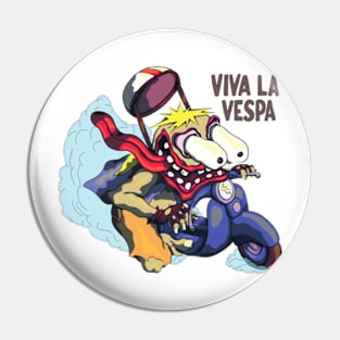 Viva La Vespa Pin