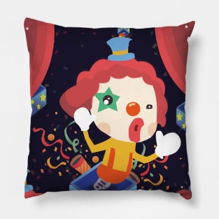 Happy Magic Clown Pillow