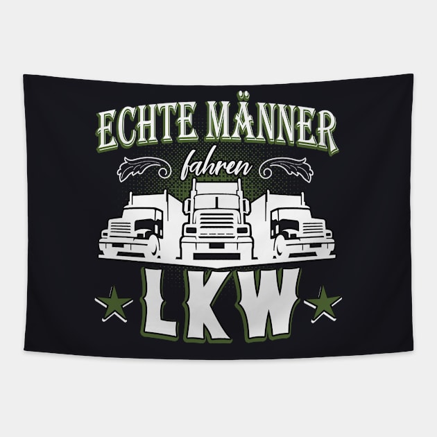 Echte Männer fahren LKW Tapestry by Foxxy Merch