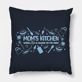 Mom's Kitchen Love Menu Pillow