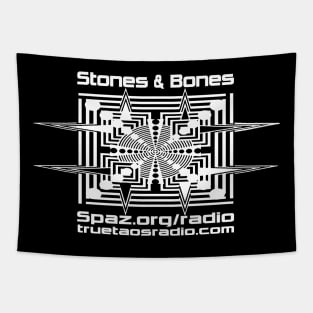 Stones&Bones WHITE (Design by Kin) Tapestry