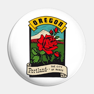 Vintage Portland Decal Pin