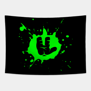 Turtle Ooze Handprint Tapestry