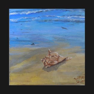 Beach Landscape Acrylic Painting T-Shirt