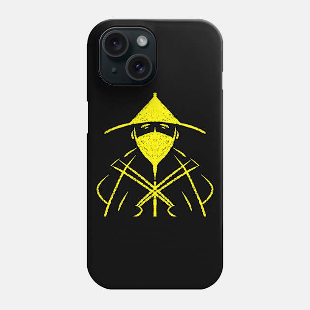 Yellow Ninja Samurai Phone Case by FariDesigns 