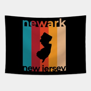 Newark New Jersey Retro Tapestry