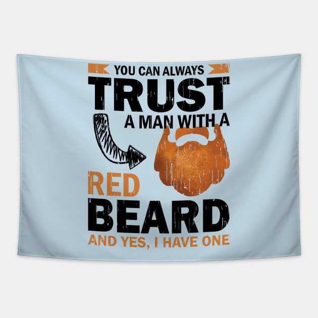 Red Beard Tapestry by POD Anytime