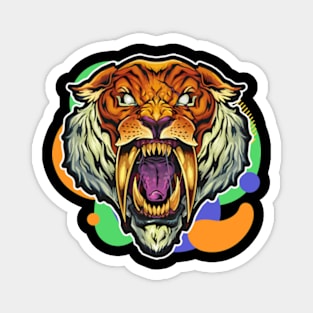 Saber Toothed Tiger Magnet