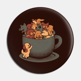 Puppy Latte Overflow Dog by Tobe Fonseca Pin