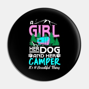 A girl her dog and her camper it's a beautiful thing Pin