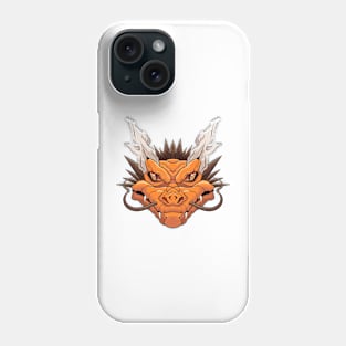 The Furious Japanese Dragon 2 - Vector art illustration Phone Case