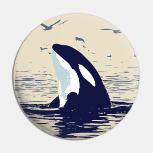 Whale Watcher Pin