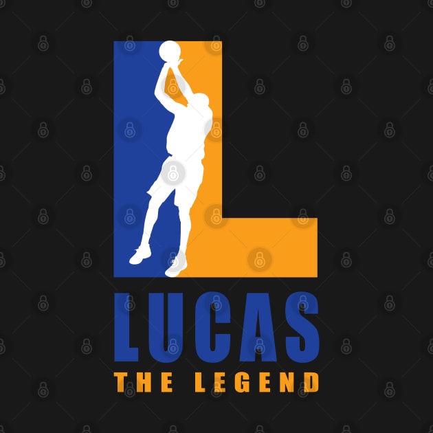 Lucas Custom Player Basketball Your Name The Legend by Baseball Your Name