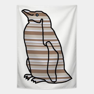 Stone Stripes Penguin Tapestry