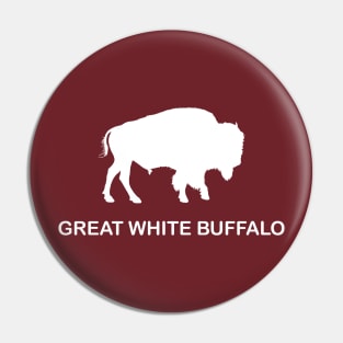 Great White Buffalo Pin