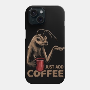 The Worm just add coffee Phone Case