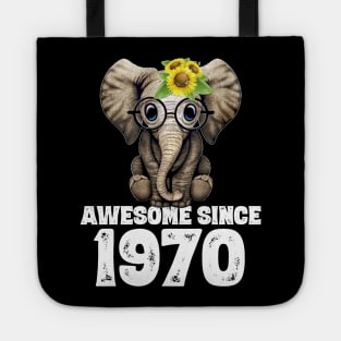 Awesome since 1970 50 Years Old Bday Gift 50th Birthday Tote