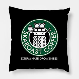 Scifi Alien Villain Coffee Logo Gift For Coffee Lovers Pillow