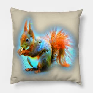 Squirrel in modern style Pillow