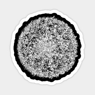 Grey Dots Abstract Globe Magnet