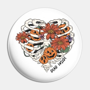 Dead Inside spooky halloween Pin