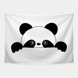 Cute Peeking Panda Tapestry