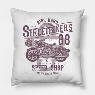 ride hard streetbikers Pillow