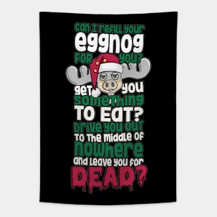 Clark Griswold Eggnog Quote Tapestry