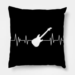 Guitar heartbeat , Guitar lover instrument Pillow