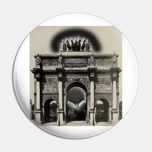 Monument Arc de Triomphe historic street building Pin