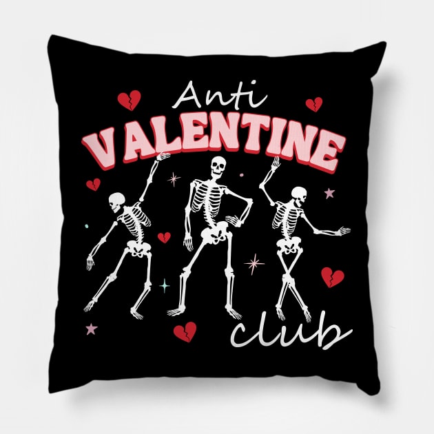 Anti Valentine Club Pillow by Annabelhut