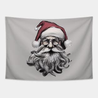 Santa Claus wearing Christmas Hat Tapestry