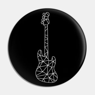 Geometric Line Bass Guitar Pin