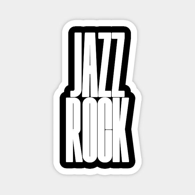 Jazz rock logo Magnet by lkn