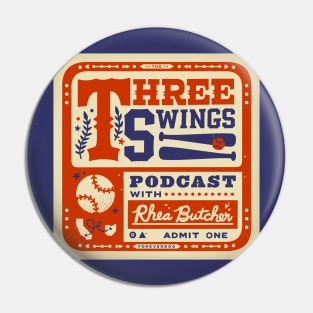 Three Swings Logo Pin