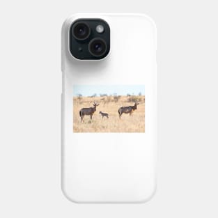 Hartebeest Family - Kruger National Park Phone Case