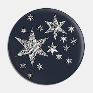 Fractal Hunter Stars Pin