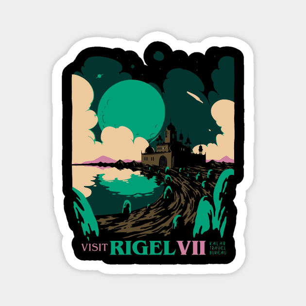 visit rigel VII Magnet by mathiole