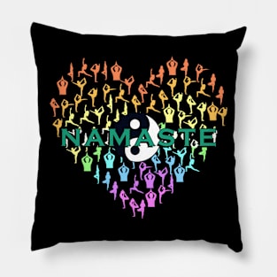 Namaste Yoga Design Pillow